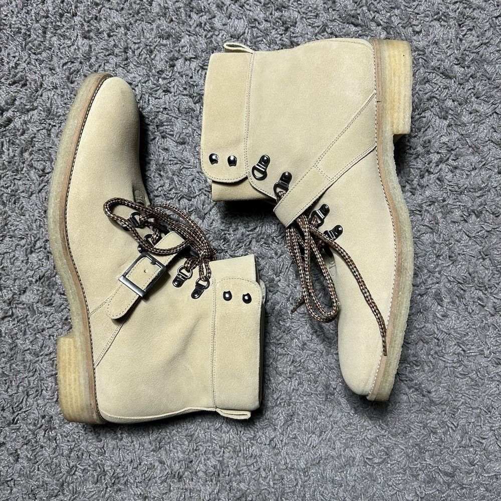 Lucent Los Angeles‎ The Yosemite Hiking Boot Tan Suede Calf Leather US 13 - Picture 4 of 7